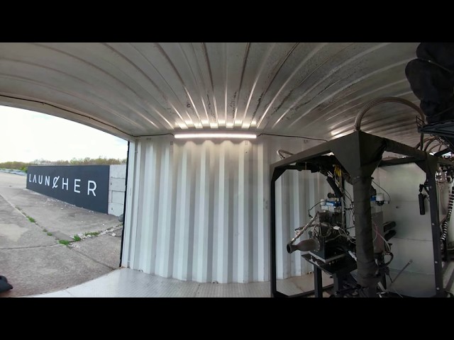 360 VIDEO: Launcher's E-1 3D printed 🚀engine 30-second test.