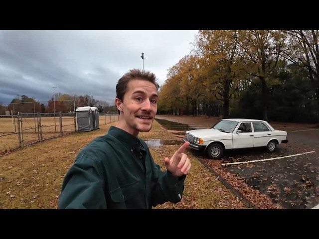 Driving My 1980's Diesel Mercedes on a Wet Day