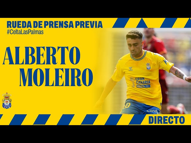 Rueda de prensa de Alberto Moleiro previa al #CeltaLasPalmas | UD Las Palmas