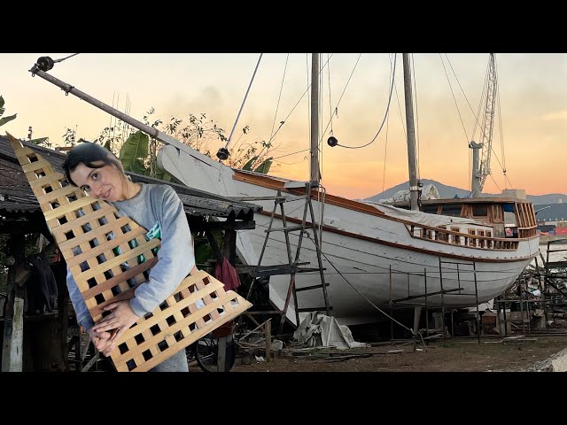 Boat restoration: replacing deck planks with scrapwood — Sailing Yabá 141