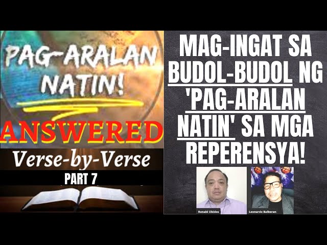 PART 7: MAG-INGAT SA BUDOL-BUDOL NG 'PAG-ARALAN NATIN' SA MGA REPERENSYA! #pagaralannatin