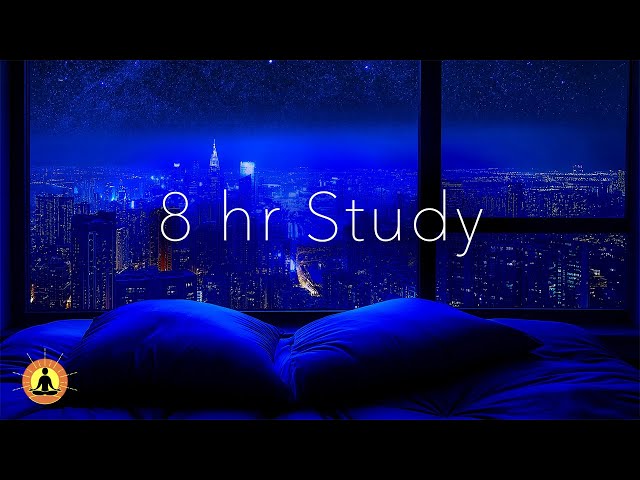 8 Hour Study Music, Concentration Music, Studying Music, Meditation, Focus Music, Alpha Waves, ☯3808