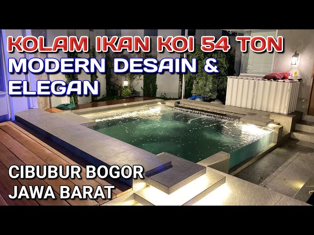 ELEGANT KOI POOL 4.3m X 7m CIBUBUR WEST JAVA