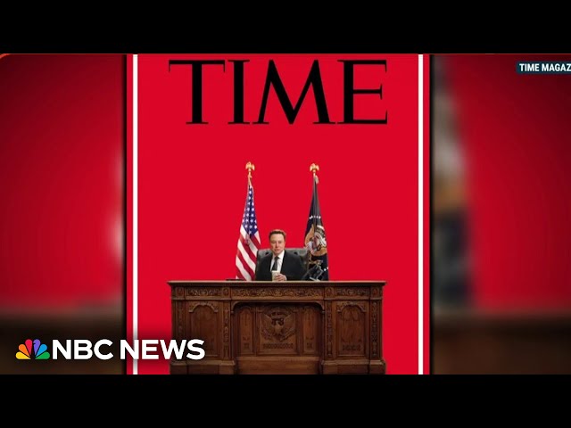 New Time cover shows Elon Musk at the Resolute desk