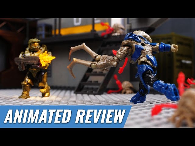 Floodgate Firefight - Animated Set Review (Halo Mega Construx Stop Motion)