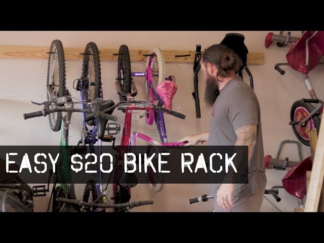 Awesome Garage Bike Rack/Storage - Build it for $20