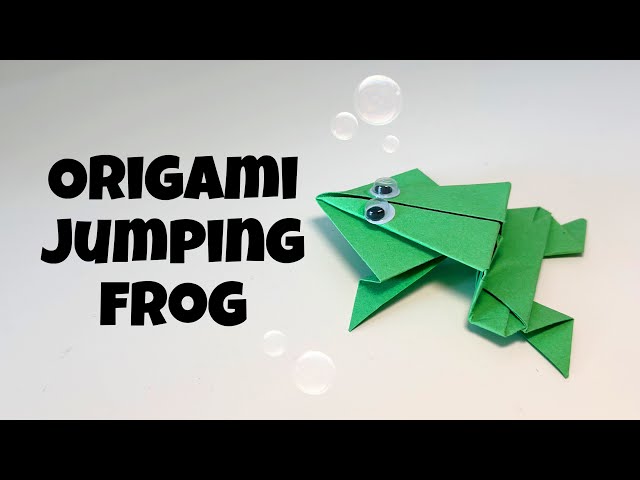 ORIGAMI JUMPING FROG | EASY ORIGAMI | CRAFT