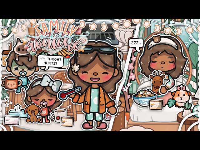 Family *SICK DAY* Routine 😷🌷💫 || *VOICED* 🎙|| Toca Boca Life World Roleplay 🌏🪷🍡₊ ꒱ ⌒