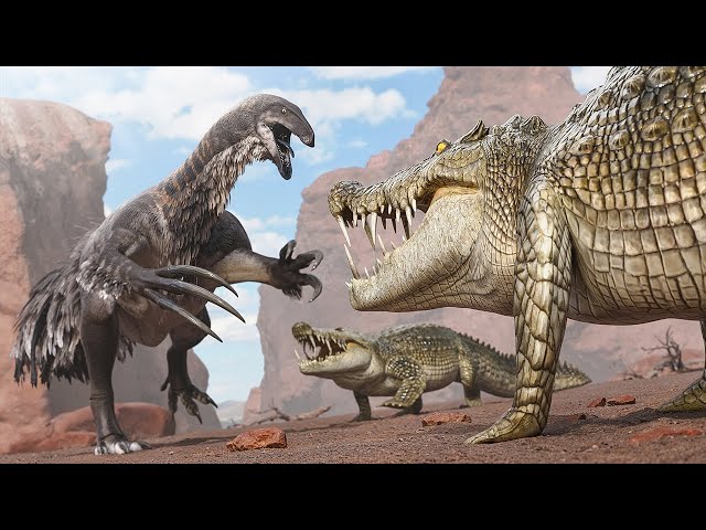 The Crocodile Crew!!! - Life Of A Kaprosuchus! | Path Of Titans