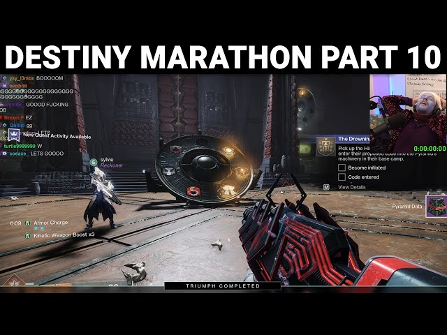 DESTINY DUNGEON BLIND CLEAR ATTEMPT - CONTEST MODE [LIVE] FT. MARA SOV