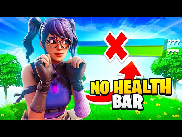 I Played Fortnite with No Health Bar !!!