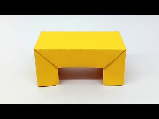 How To Make a Paper Table - Easy Origami Table (Paper Furniture) Making Tutorial