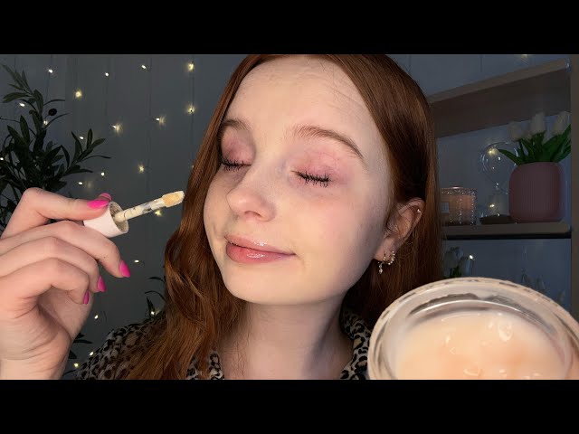 ASMR Makeup Routine 🫧🐆 | lash routine, skincare + whispers