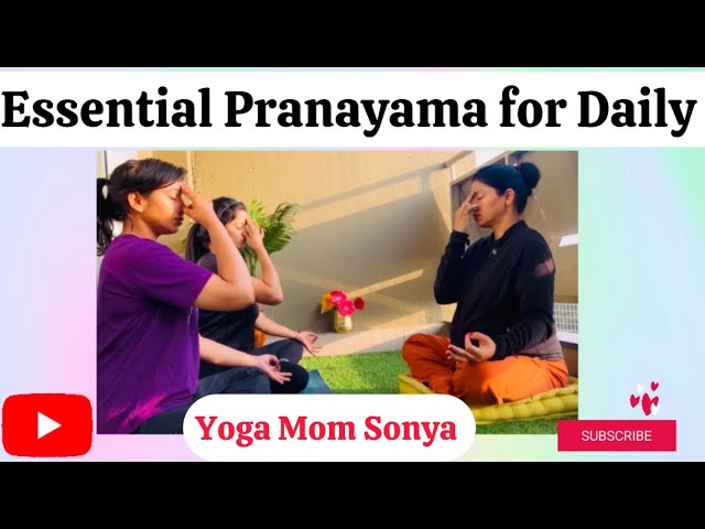 5 Essential Pranayama for Everyone | Step-by-Step Guide |15 Mins Daily Pranayama Practice #yoga