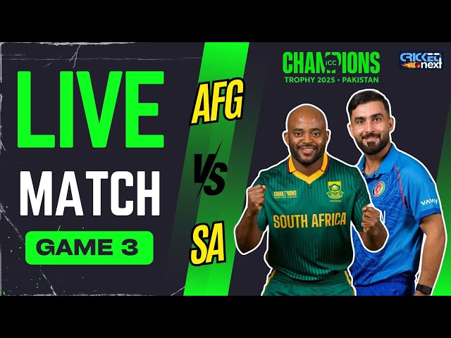 🔴AFG vs SA LIVE: Afghanistan vs South Africa Live Scorecard | Champions Trophy | LIVE SCORE