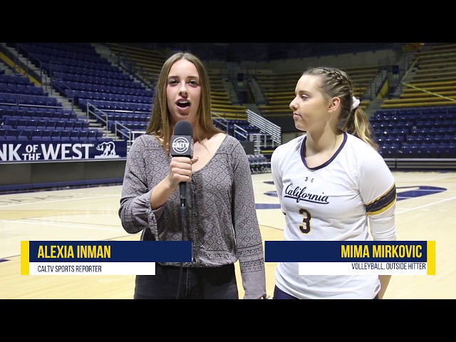 CalTV Sports: Post Game Interview with Cal Women's Volleyball Mima Mirkovic