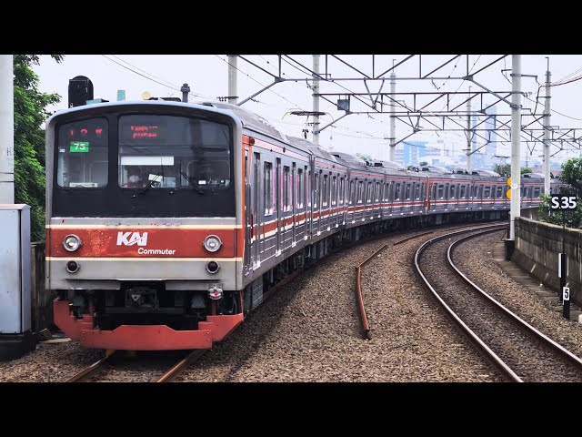 Stasiun Matraman: Kompilasi KRL Commuter Line [4K] | JR 205, Tokyo Metro 6000, CC 206