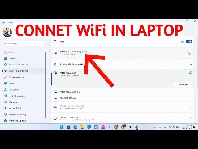 How to Connect WiFi in Laptop