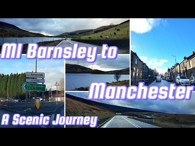 4K UHD Tour M1 Barnsley to Manchester a Scenic Journey #travel #funny #road #automobile #driving