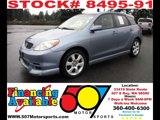 2004 Toyota Matrix XRS STK: 8495-91