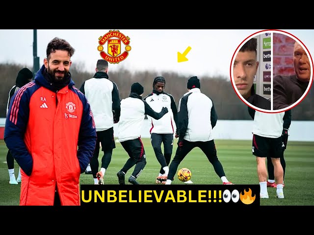 BREAKING✅Man Utd Training Amorim Tactics - Chido Obi, Kamason | Martinez vs Scholes twist