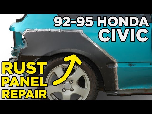 Honda Civic EG Rear Quarter + Rocker Panel Rust Repair - Slideshow