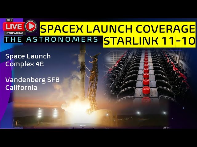 🚀LIVE!  SpaceX Launches 23 STARLINK Satellites from Vandenberg, CA!