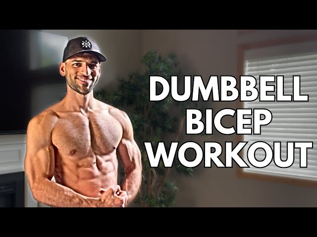 10 Minute BICEPS WORKOUT with Only Dumbbells - BLOW UP Your Biceps at Home!