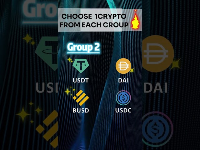 🚀 Pick 1 Crypto from Each Group! | Which One Will Moon? 🔥