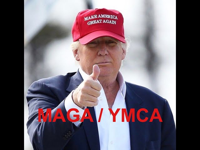 【TRUMP 2020】MAGA - Make America Great Again - YMCA Performance - American People - トランプ2020