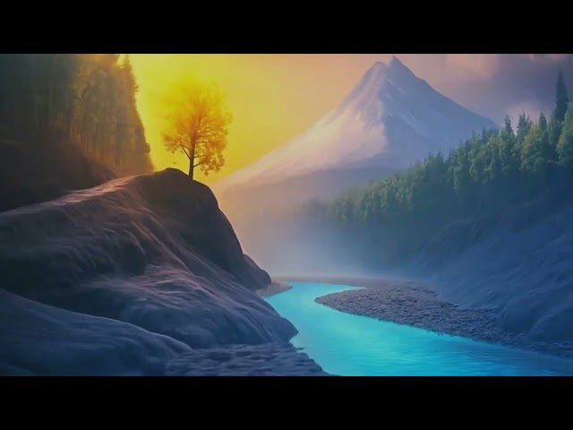 Beautiful Nature and Waterfalls Video VJ Loop