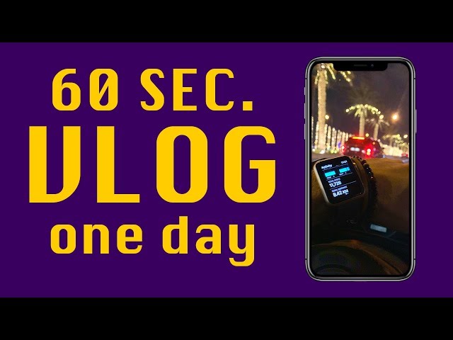 1st 60 sec Vlog on Youtube