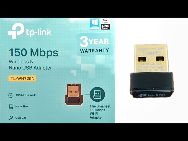 💾 TP-Link 150 Mbps Wireless N Nano World's smallest USB Adapter Windows Mac & Linux Gadget under $10