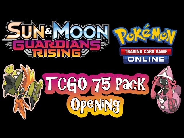 FULL ARTs AND SECRET RARE! Pokemon TCGO Guardians Rising 75 Packs