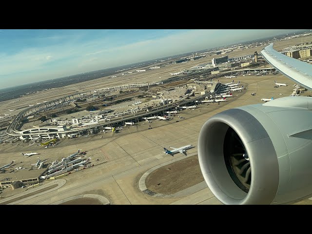 4K | American Airlines 787 Dreamliner Takeoff from Dallas/Fort Worth (DFW)