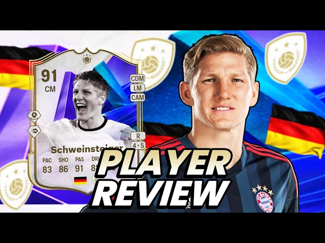 4⭐5⭐ 91 FC PRO OPEN CHAMPION ICON SCHWEINSTEIGER SBC PLAYER REVIEW! FC 25 ULTIMATE TEAM