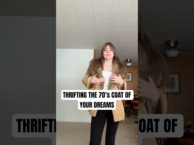 70’s coat of your dreams! #thrift #thrifthaul #70sfashion