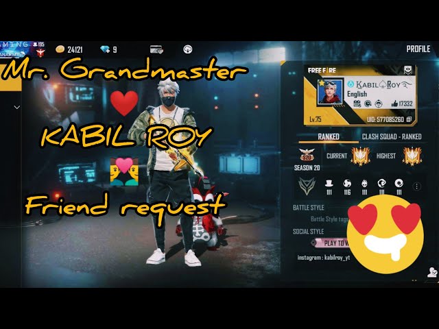 🤴MR.GRAND MASTER😍 KABIL ROY IN 👨‍❤️‍👨FRIEND REQUEST ❤️