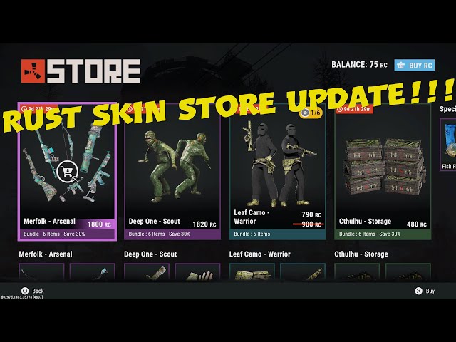 Rust Skin Store Update!!!