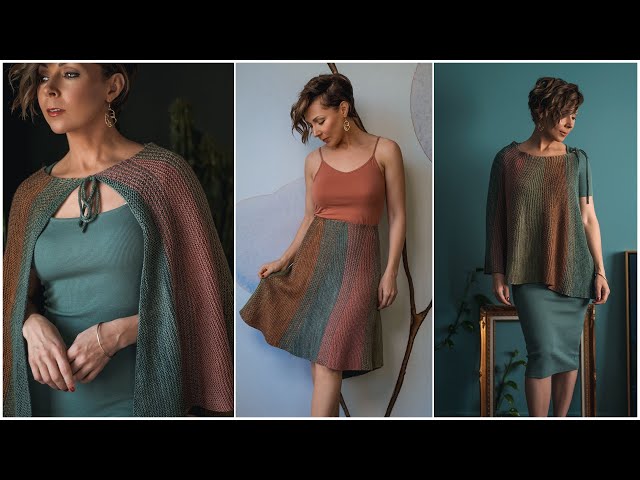 Learn How to Knit this Easy Breezy, Versatile Shawl (or is it a Skirt?) and Master the Wrap and Turn