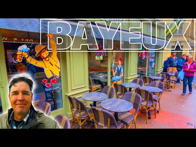 Exploring Bayeux, France on a Virtual Walking Tour for Treadmill in Normandy - 4k City Walks in 60p