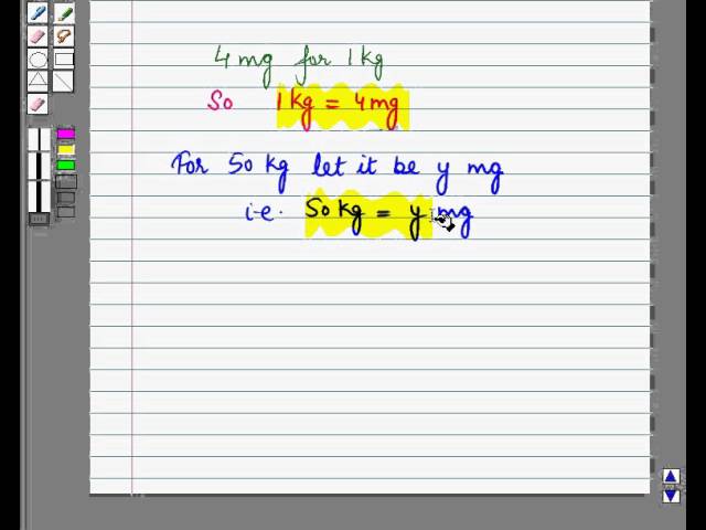 Calculate dosages for solid and liquid forms of oral medication