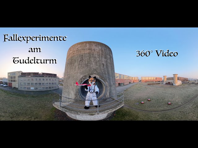 "Let's Trudel 360°" Fallexperimente am Trudelturm in Berlin-Adlershorst (ungeschnittenes 360° Video)