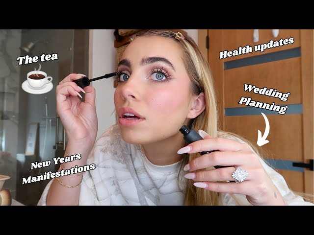 GRWM like we're on facetime! all the engagement updates, the tea, plans for the new year