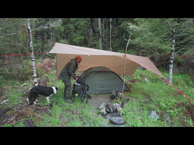 Camping in Rain - Tent and Tarp