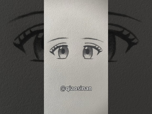 Draw an anime girl's eyes