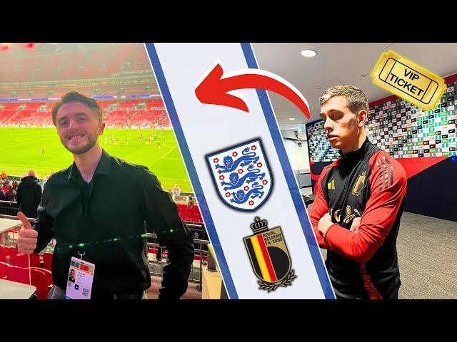 I got VIP ACCESS to ENGLAND vs BELGIUM at WEMBLEY!