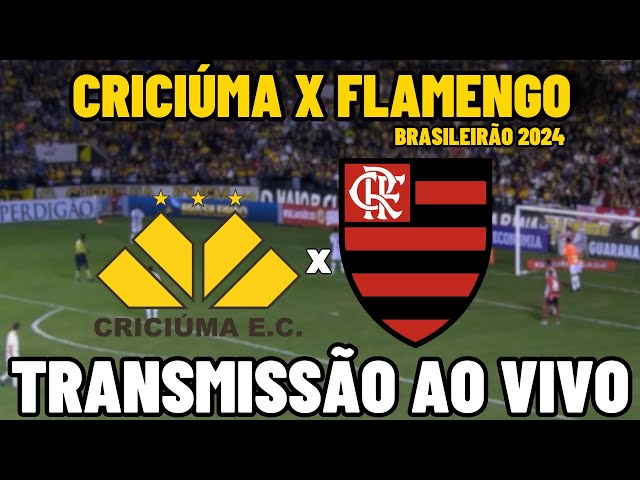 CRICIÚMA X FLAMENGO TRANSMISSÃO AO VIVO - 37ª RODADA - BRASILEIRÃO 2024