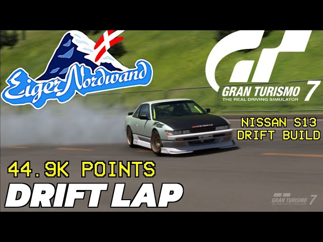 Eiger Nordwand Drift Lap - 44.9k points - Nissan S13 - Gran Turismo 7