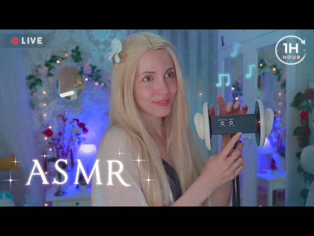 Relaxing 1H Background ASMR 🤍 (Massages, Mouth Sounds, Kisses, Singing with ECHO...) 🤍🎶